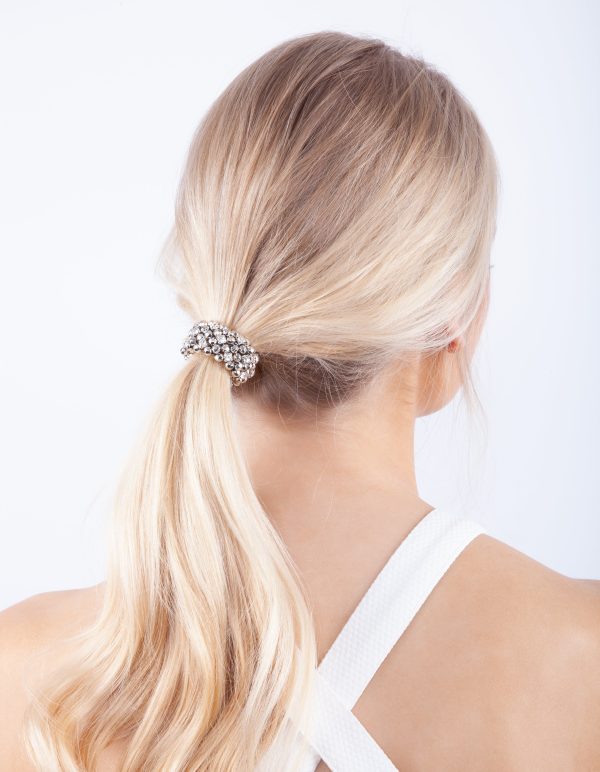 Silver Disco Hair Tie Cheap