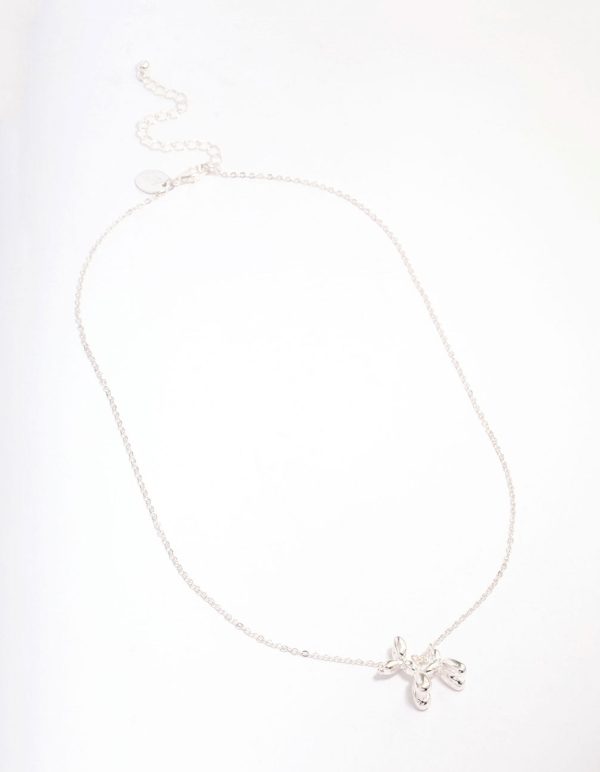 Silver Bubble Dog Short Necklace Supply - Image 3
