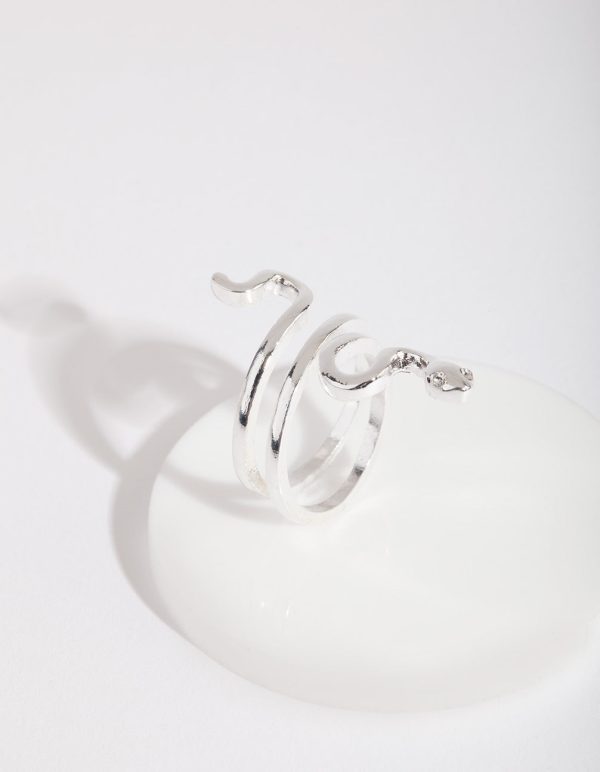 Silver Fine Snake Ring Fashion - Image 2