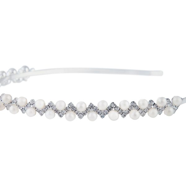 Diamante & Pearl Headband on Sale - Image 4