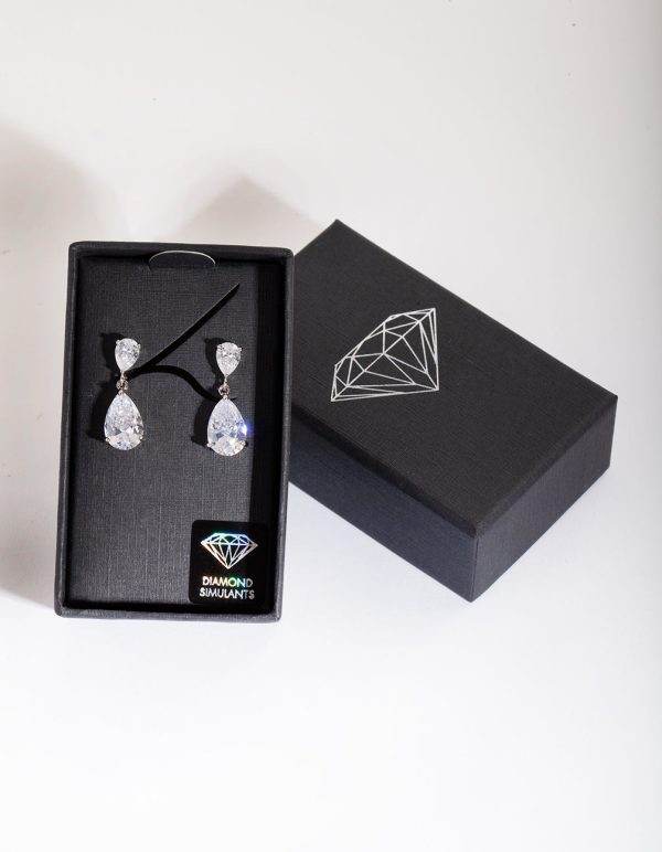 Mirrored Teardrop Crystal Earring For Discount