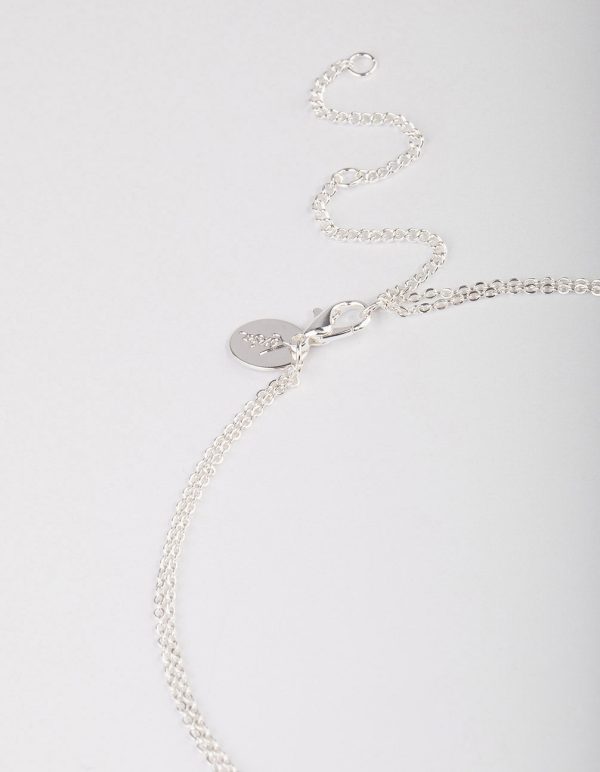 Silver Plated Double Freshwater Pearl Double Layer Necklace Hot on Sale - Image 3