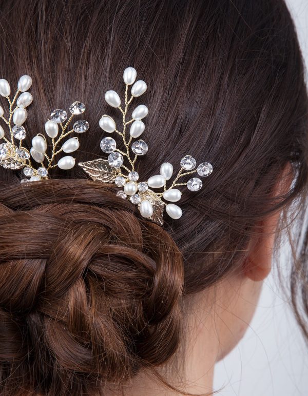 Gold Garden Pearl Pins Fashion - Image 3