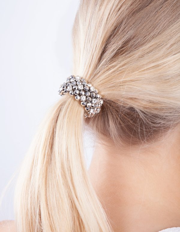 Silver Disco Hair Tie Cheap - Image 3