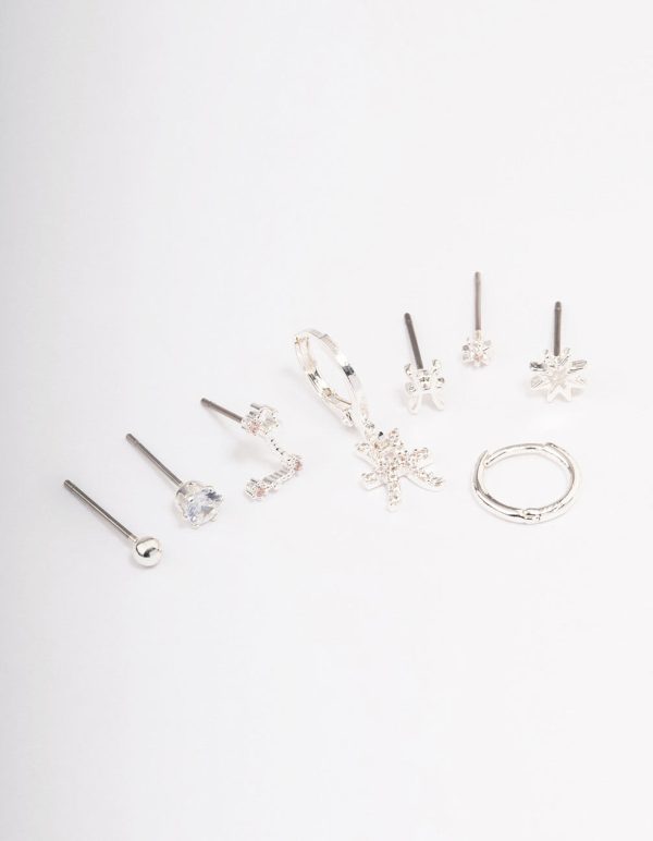Silver Plated Pisces Earring Pack For Sale