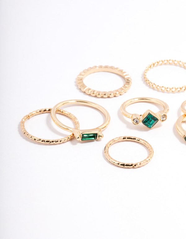 Gold Square & Radiant Ring Pack on Sale - Image 2