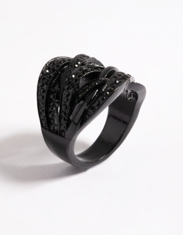 Pave Overlap Ring Cheap - Image 3