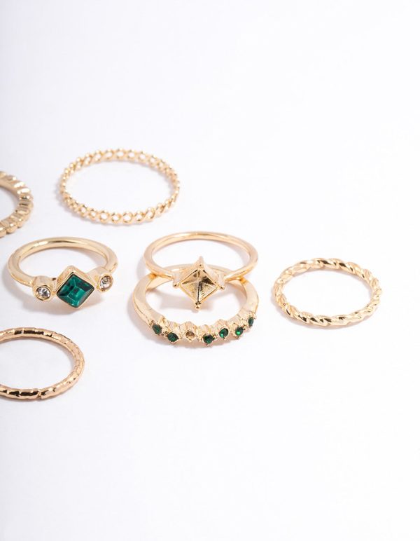 Gold Square & Radiant Ring Pack on Sale - Image 3