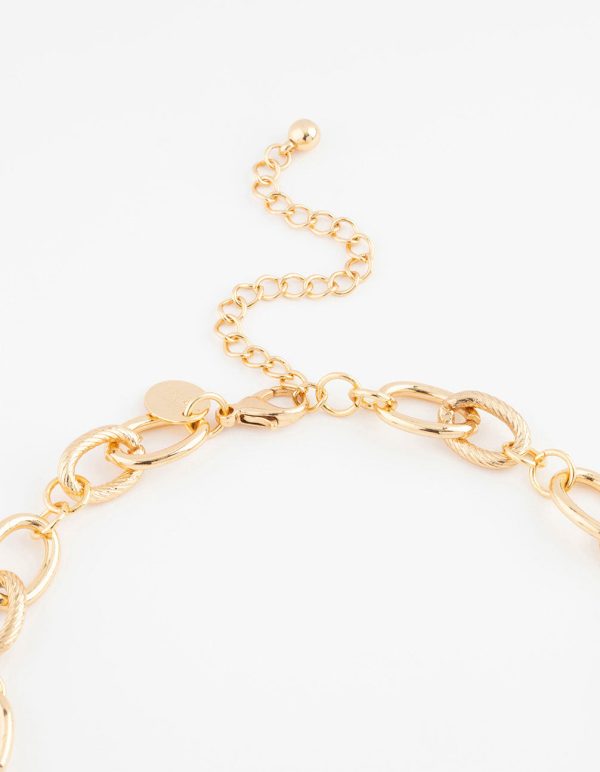 Gold Plated Cubic Zirconia Knotted Pendant Necklace For Sale - Image 3