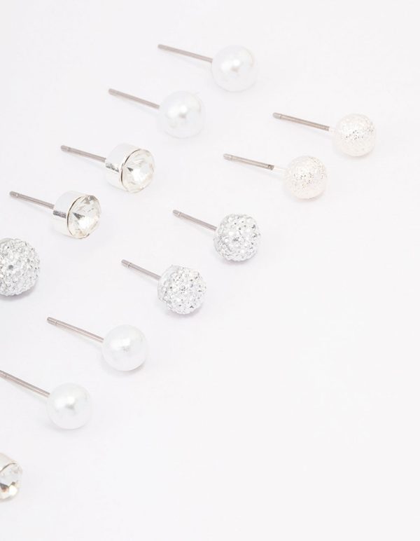 Silver Pearl Jelly Earring 8-Pack Online - Image 3