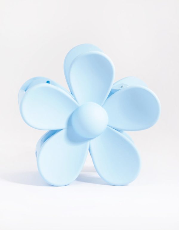 90s Blue Daisy Flower Claw Clip Fashion
