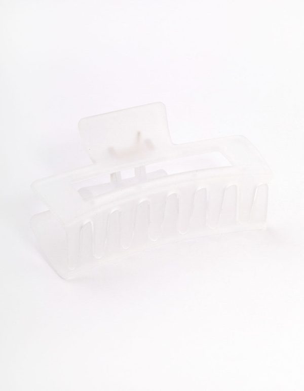 Large Frosted Rectangle Claw For Cheap