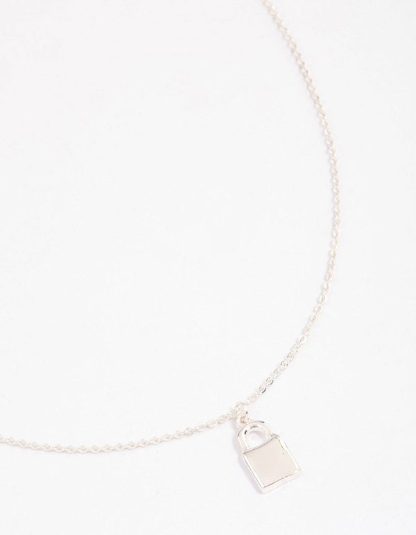 Silver Locket Pendant Necklace Supply