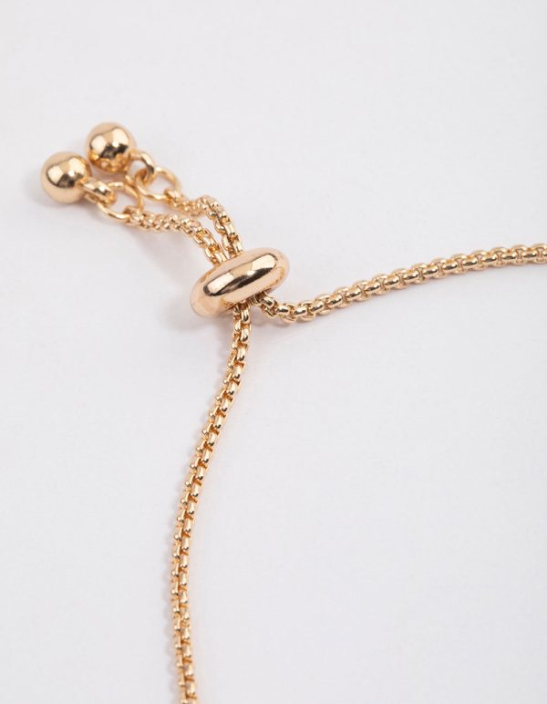 Gold Dainty Toggle Cucphain Adjustable Bracelet Hot on Sale - Image 3