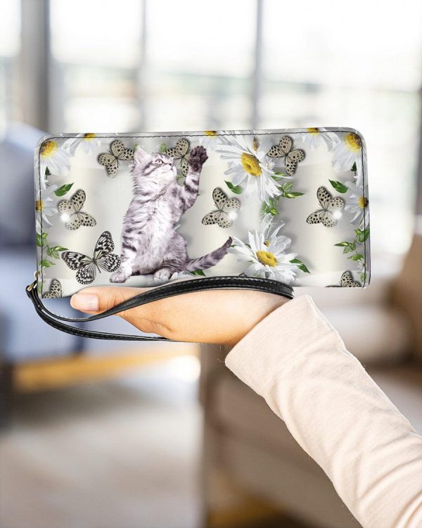 Cat Clutch Purse, Gift for Cat Lovers, Cat Mom - PU099PA Sale