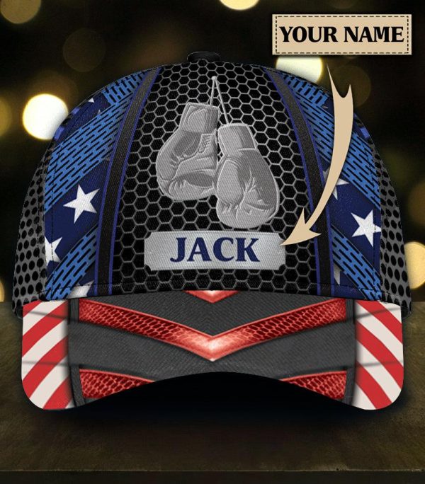 Personalized Boxing Classic Cap, Personalized Gift for Boxing Lovers, Boxing Fans - CP110CT For Cheap
