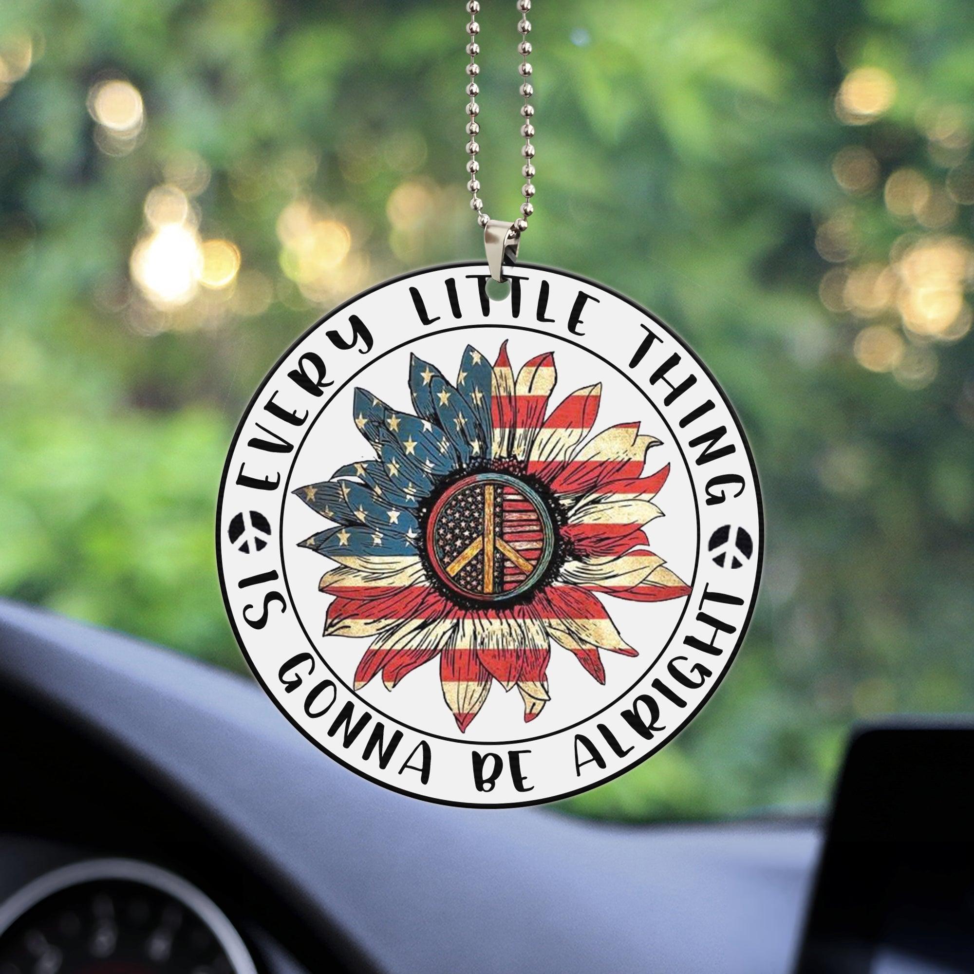 Hippie Transparent Acrylic Car Ornament, Gift for Hippie Life, Hippie Lovers – CO196PA Fashion