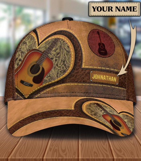 Personalized Guitar Classic Cap, Personalized Gift for Music Lovers, Guitar Lovers - CP1175PS Supply