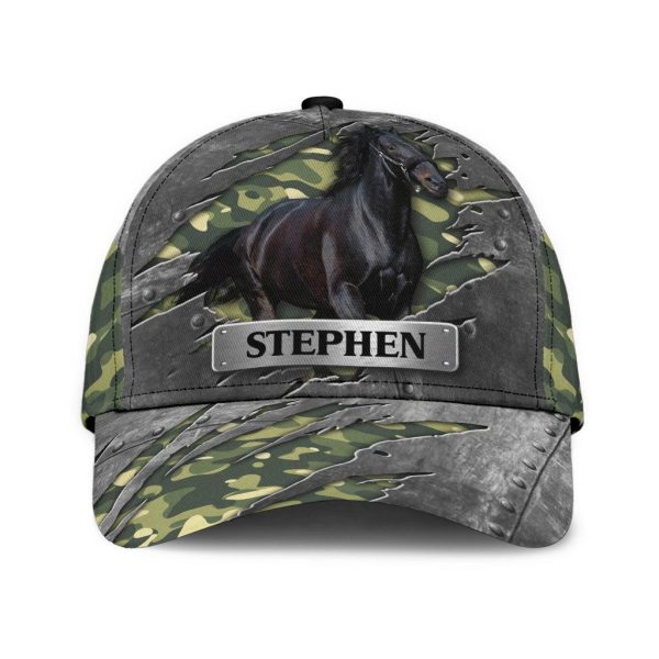 Personalized Horse Classic Cap, Personalized Gift for Horse Lovers - CP241CT Online Hot Sale - Image 2