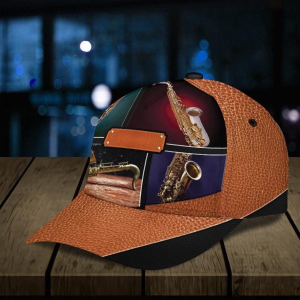Personalized Saxophone Classic Cap, Personalized Gift for Music Lovers, Saxophone Lovers - CP1169PS Hot on Sale - Image 5