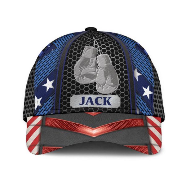 Personalized Boxing Classic Cap, Personalized Gift for Boxing Lovers, Boxing Fans - CP110CT For Cheap - Image 2