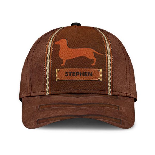 Personalized Dachshund Classic Cap, Personalized Gift for Dachshund Lovers - CP117CT Discount - Image 2