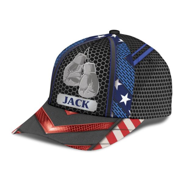 Personalized Boxing Classic Cap, Personalized Gift for Boxing Lovers, Boxing Fans - CP110CT For Cheap - Image 5