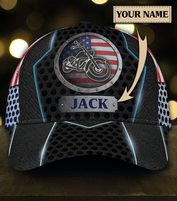 Personalized Motorcycle Classic Cap, Personalized Gift for Motorcycle Lovers, Motorcycle Riders - CP245CT Cheap