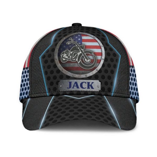 Personalized Motorcycle Classic Cap, Personalized Gift for Motorcycle Lovers, Motorcycle Riders - CP245CT Cheap - Image 2