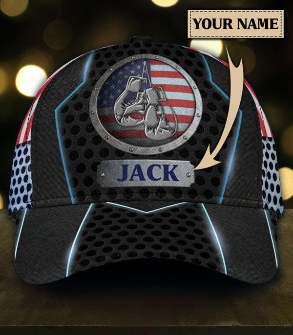 Personalized Boxing Classic Cap, Personalized Gift for Boxing Lovers, Boxing Fans - CP109CT on Sale