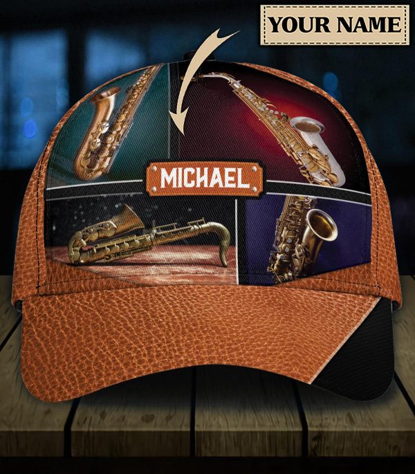 Personalized Saxophone Classic Cap, Personalized Gift for Music Lovers, Saxophone Lovers - CP1169PS Hot on Sale