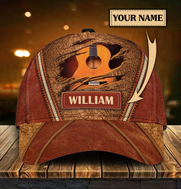 Personalized Guitar Classic Cap, Personalized Gift for Music Lovers, Guitar Lovers - CP087CT Discount