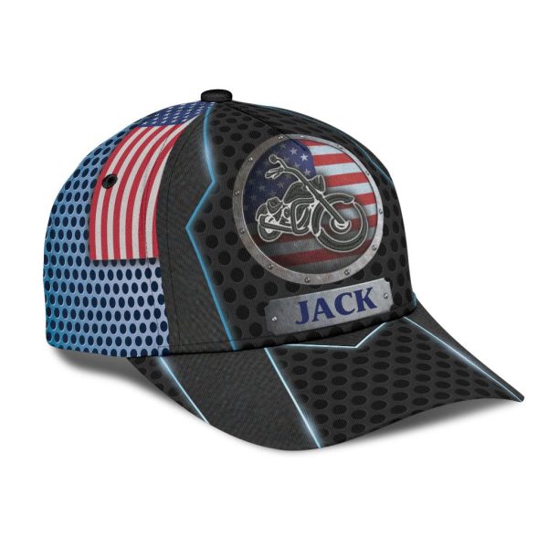 Personalized Motorcycle Classic Cap, Personalized Gift for Motorcycle Lovers, Motorcycle Riders - CP245CT Cheap - Image 3