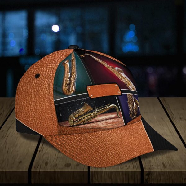 Personalized Saxophone Classic Cap, Personalized Gift for Music Lovers, Saxophone Lovers - CP1169PS Hot on Sale - Image 3