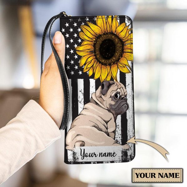 Personalized Pug Clutch Purse - PU324PS Supply