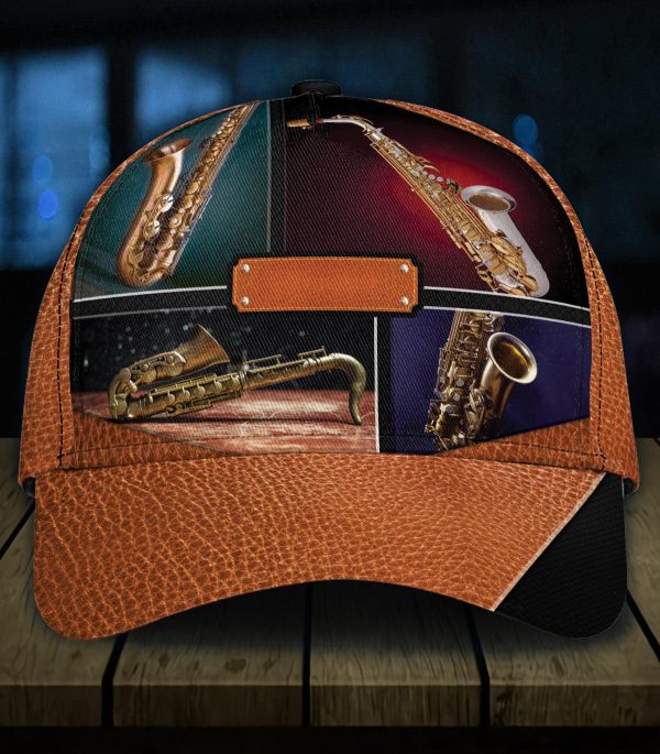 Personalized Saxophone Classic Cap, Personalized Gift for Music Lovers, Saxophone Lovers - CP1169PS Hot on Sale - Image 2