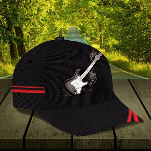 Personalized Guitar Classic Cap, Personalized Gift for Music Lovers, Guitar Lovers - CP1306PS Sale - Image 3