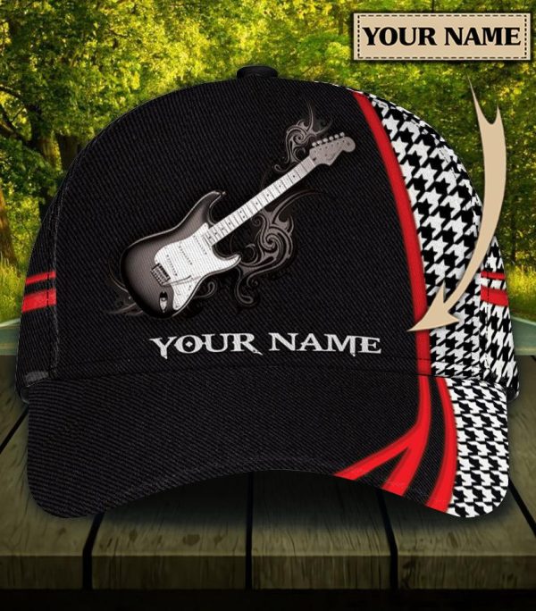 Personalized Guitar Classic Cap, Personalized Gift for Music Lovers, Guitar Lovers - CP1306PS Sale