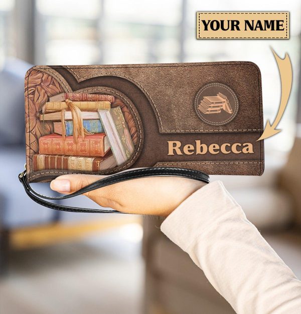 Personalized Reading Clutch Purse, Personalized Gift for Book Lovers, Readers - PU197PS Supply